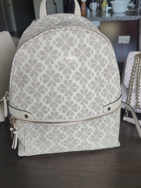 kate spade Cream Floral-Print Mini Backpack main image 5